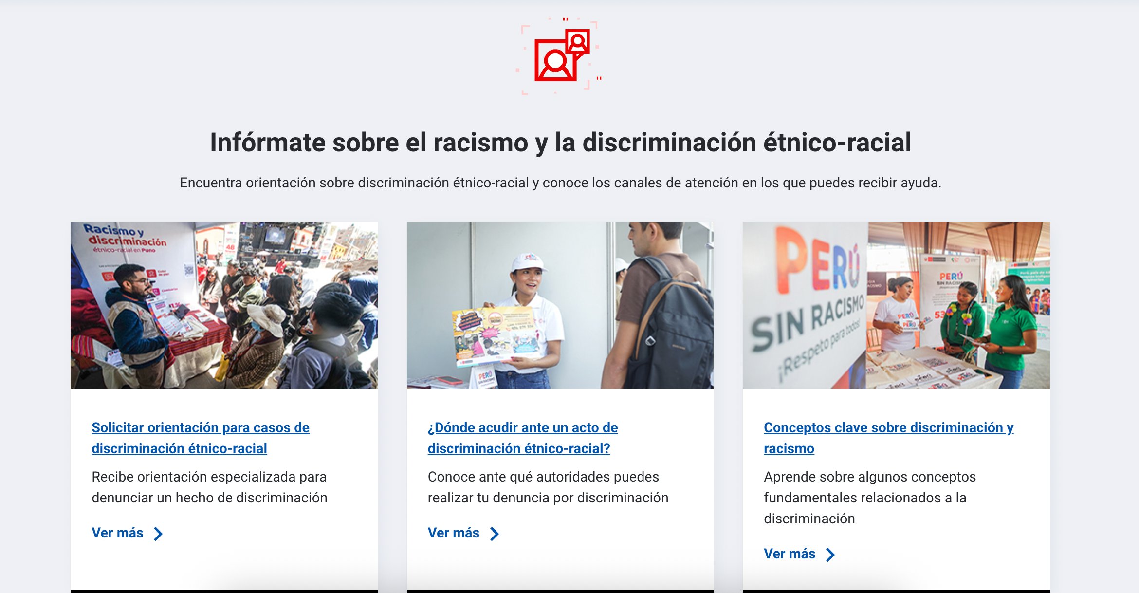 Platform homepage — information and reporting hub